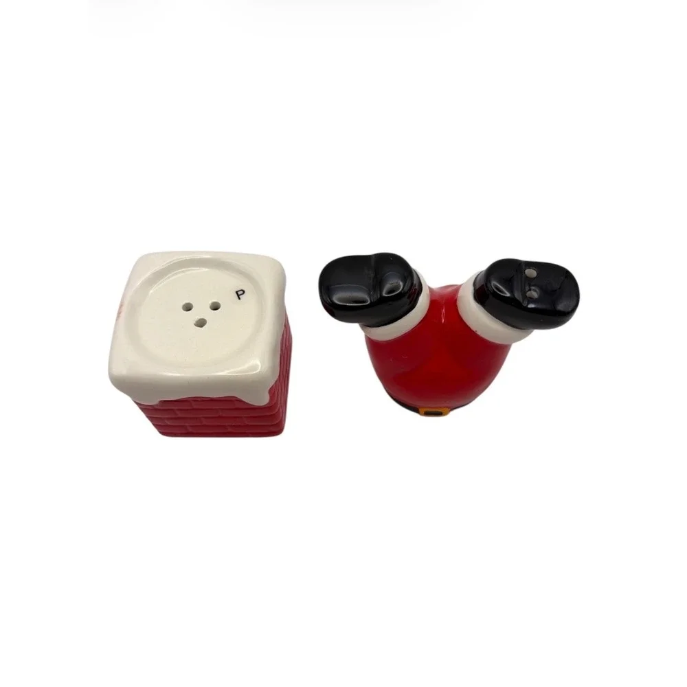 Pier 1 Imports Santa Legs Chimney Salt and Pepper Shakers Set Christmas Holiday